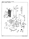 UNIT COMPARTMENT & SYSTEM Diagram and Parts List for GS22X9DA DR36A Admiral Refrigerator