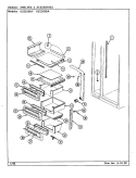 SHELVES & ACCESSORIES Diagram and Parts List for GS22X9DA DR36A Admiral Refrigerator