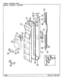 FREEZER DOOR Diagram and Parts List for GS22X9DA DR36A Admiral Refrigerator
