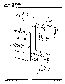Freezer Door Diagram and Parts List for DF12H V5ZU3 Maytag Refrigerator