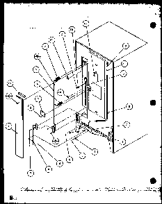Section 1 Diagram and Parts List for TZ20QL-P1156201WL  Amana Refrigerator