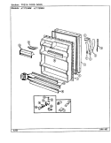 FRESH FOOD DOOR Diagram and Parts List for AT17EM6A DA32A Admiral Refrigerator
