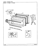 FREEZER DOOR Diagram and Parts List for AT17EM6A DA32A Admiral Refrigerator
