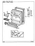 Part Location Diagram of 72349-2-AM Whirlpool Panel, f.f. door (alm