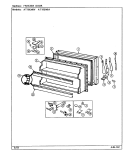 Part Location Diagram of 68812-1 Whirlpool SHIM, CENTER HINGE