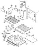 Part Location Diagram of 69399-1 Whirlpool BOTTOM, FRZ.
