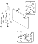 Part Location Diagram of 72342-106-AM Whirlpool NLAPANEL, FRZ. DOOR ALM