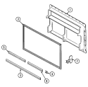 Part Location Diagram of 69472-1 Whirlpool Door