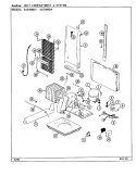 UNIT COMPARTMENT & SYSTEM Diagram and Parts List for AS22M8DV DN33A Admiral Refrigerator