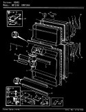 Part Location Diagram of 60419-10 Whirlpool DOOR STOP