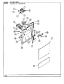 Part Location Diagram of 2045-0001 Whirlpool BAFFLE, VENT