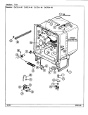 TUB Diagram and Parts List for DU7DN-48  Maytag Dishwasher