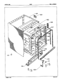 TANK & CABINET Diagram and Parts List for ADW80  Amana Dishwasher