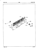 CONTROL PANEL Diagram and Parts List for ADW80  Amana Dishwasher