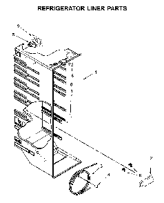 Refrigerator Liner Parts Diagram and Parts List for 1064650042714  Kenmore Refrigerator