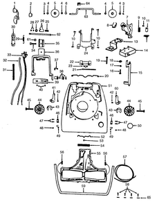 Mainbody Diagram and Parts List for U4001  Hoover Upright Vacuum