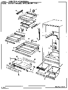 Shelves & Accessories Diagram and Parts List for BNT23L8K BL91A Maytag Refrigerator