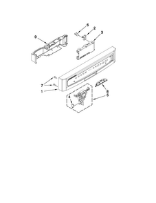 Control Panel And Latch Parts Diagram and Parts List for MDC4809AWB2  Maytag Dishwasher