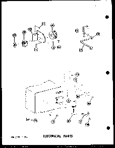 Electrical Parts Diagram and Parts List for RC-10PB P71304-2M Amana Microwave