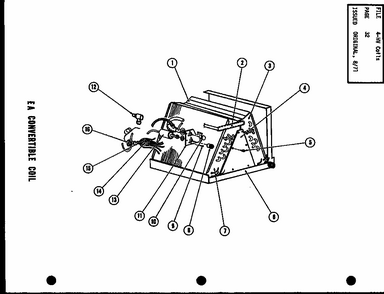 Ea Convertible Coil (ea48x/p52801-5c) (ea58x/p52801-6c) Diagram and Parts List for RF2,3 P53802-1C Amana Air Conditioner