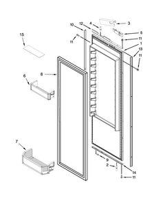 Part Location Diagram of W10606814 Whirlpool COVER