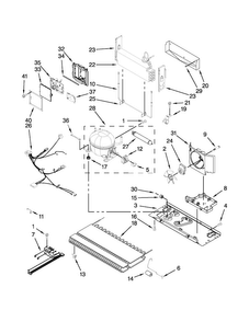 Unit Parts Diagram and Parts List for JFC2290VEP8  Jenn-Air Refrigerator