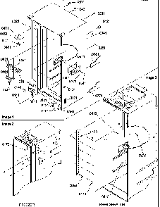 Cabinet Parts Diagram and Parts List for SBDE20S4SW-P1190906WW  Amana Refrigerator