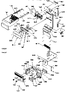 Ice Maker/control Assy Diagram and Parts List for SXD20TL-P1302901WL  Amana Refrigerator