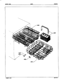 BASKET Diagram and Parts List for ADW80  Amana Dishwasher