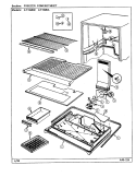 FREEZER COMPARTMENT Diagram and Parts List for AT19M6A DE52A Admiral Refrigerator