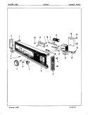 CONTROL PANEL Diagram and Parts List for DU24B4  Maytag Dishwasher