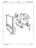 DOOR \ DRAWER Diagram and Parts List for DU24B4  Maytag Dishwasher