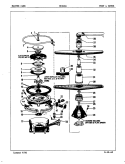 PUMP & MOTOR Diagram and Parts List for DU24B4  Maytag Dishwasher