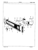 CONTROL PANEL Diagram and Parts List for DU24B4R  Maytag Dishwasher