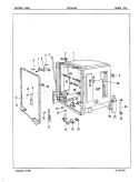 INNER TUB Diagram and Parts List for DU24B4R  Maytag Dishwasher