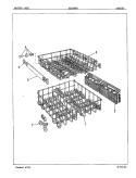 BASKET Diagram and Parts List for DU24B4R  Maytag Dishwasher