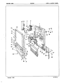 DOOR & ACCESS PANEL Diagram and Parts List for DU24B6  Maytag Dishwasher