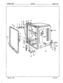 INNER TUB Diagram and Parts List for DU24B6  Maytag Dishwasher
