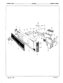 CONTROL PANEL Diagram and Parts List for DU24B8  Maytag Dishwasher
