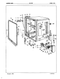 INNER TUB Diagram and Parts List for DU24B8  Maytag Dishwasher
