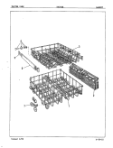 BASKET Diagram and Parts List for DU24B8  Maytag Dishwasher