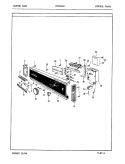 CONTROL PANEL Diagram and Parts List for DC24D6A1  Maytag Dishwasher