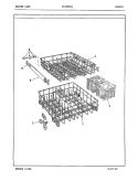 BASKET Diagram and Parts List for DC24D6A1  Maytag Dishwasher