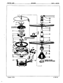 PUMP & MOTOR Diagram and Parts List for DU24B8R  Maytag Dishwasher
