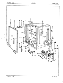 INNER TUB Diagram and Parts List for DU24B8R  Maytag Dishwasher