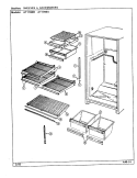 SHELVES & ACCESSORIES Diagram and Parts List for AT17M6A DA27A Admiral Refrigerator