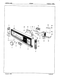 CONTROL PANEL Diagram and Parts List for DC24B6  Maytag Dishwasher
