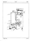 FRAME Diagram and Parts List for DC24B6  Maytag Dishwasher