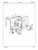 PUMP & MOTOR Diagram and Parts List for DC24D6A  Maytag Dishwasher