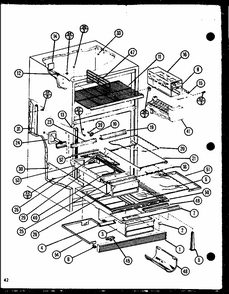 Section 6 Diagram and Parts List for TX18N-P1106212W  Amana Refrigerator